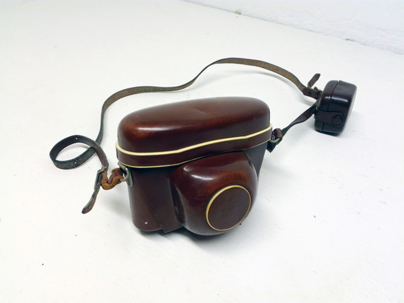 camara foto reflex contaflex+funda filtros metal piel 9.4x12.5x7.3 1u